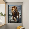 Lion-11CT Stamped Cross Stitch 40*70cm(Big Size)