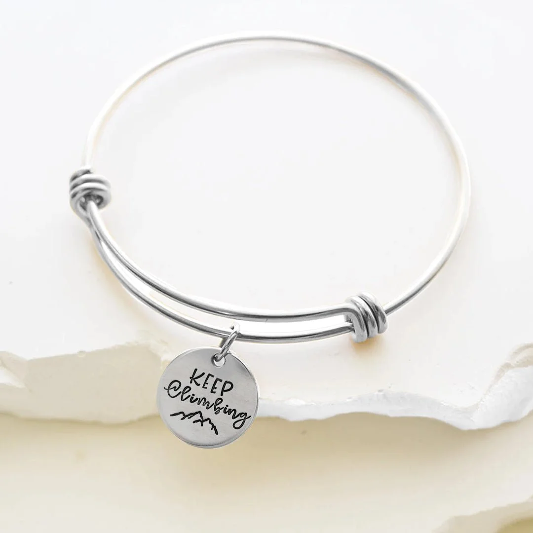 Climbing Lovers Bangle Bracelet