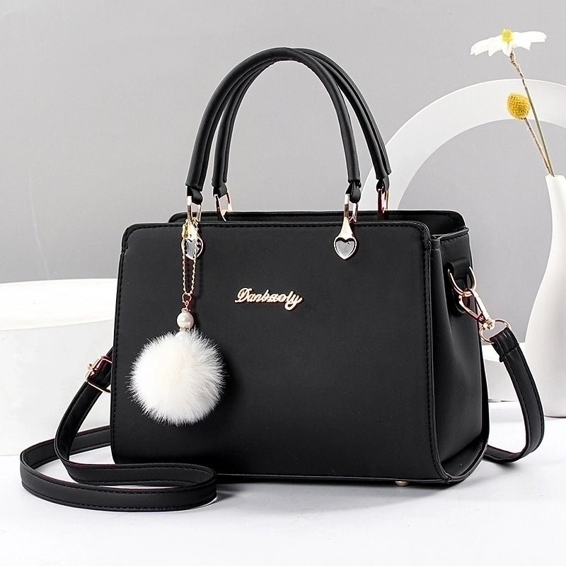 Women’s Large All Seasons Pu Leather Letter Solid Color Elegant Classic Style Square Zipper Square Bag