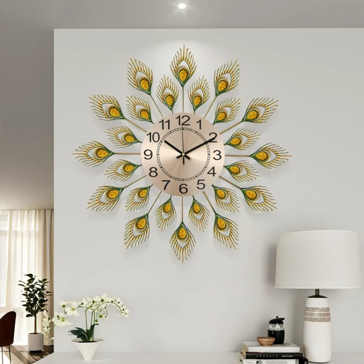 Homemys Modern Simple Creativity Metal Wall Clock Home Wall Decorative Art