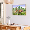 Dinosaure Compl&egrave;te Carr&eacute; Diamant Peinture 20X30CM