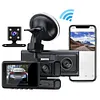 3 Channel Car DVR G-Sensor HD 1080P Car Camcorder Loops Recording (with WiFi)