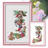 Xmas Stocking -16CT Stamped Cross Stitch Kit(30*44cm)