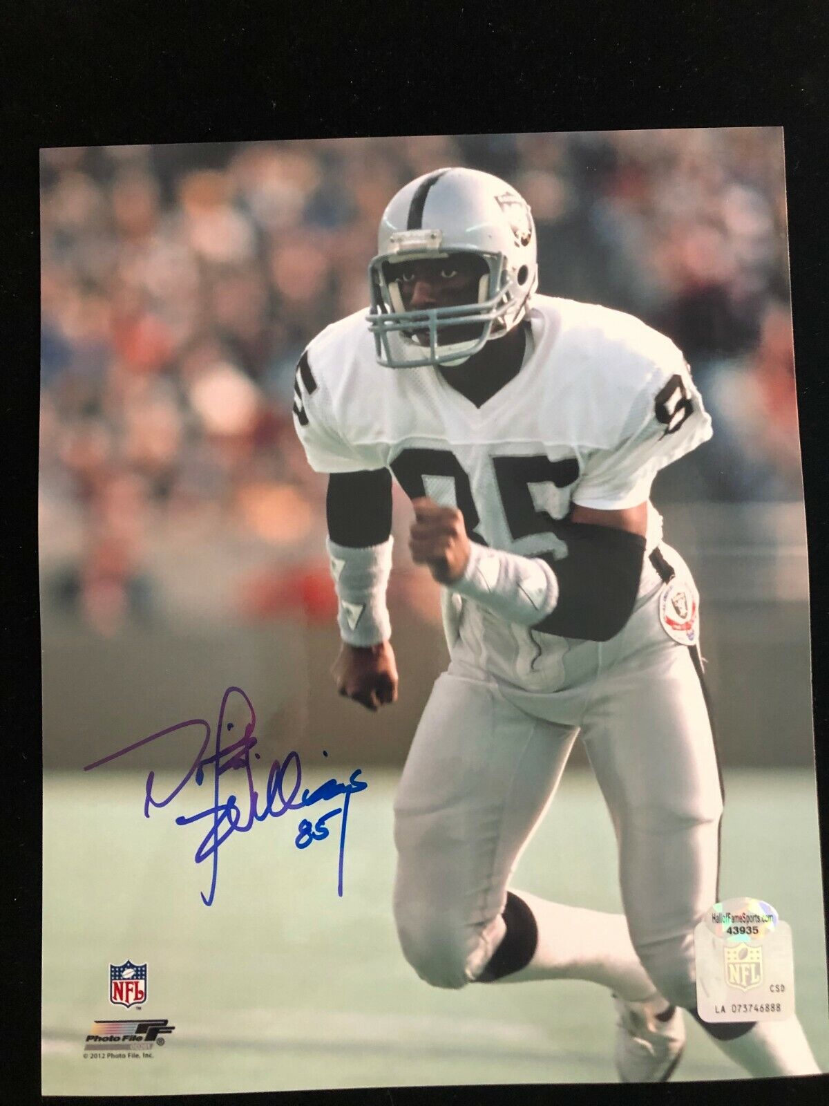 Dokie Williams #2 Signed Auto Photo Poster painting COA Oakland Raiders Las Vegas