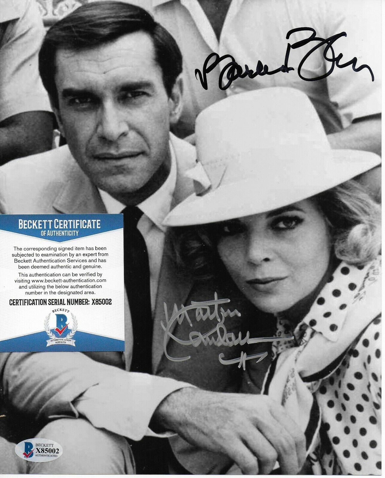 Martin Landau/Barbara Bain Mission Original Signed 8X10 Photo Poster painting wBeckett COA #2