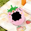 Protective Skin Cover with Lanyard Cute Protective Cover Strawberry Design Protector Sleeve Skin for Tamagotchi Paradise Electronic Pet