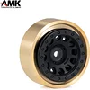AMK 4Pcs TRX4M Updates Brass 1.3" Beadlock Wheels Bead Lock Ring for 1/18 RC Crawler