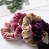 10PCS Plain Color Velvet Hair Band Scrunchies