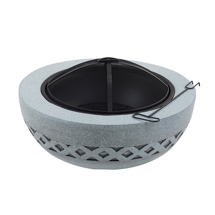 24in Drayton Round Concrete Fire Pit