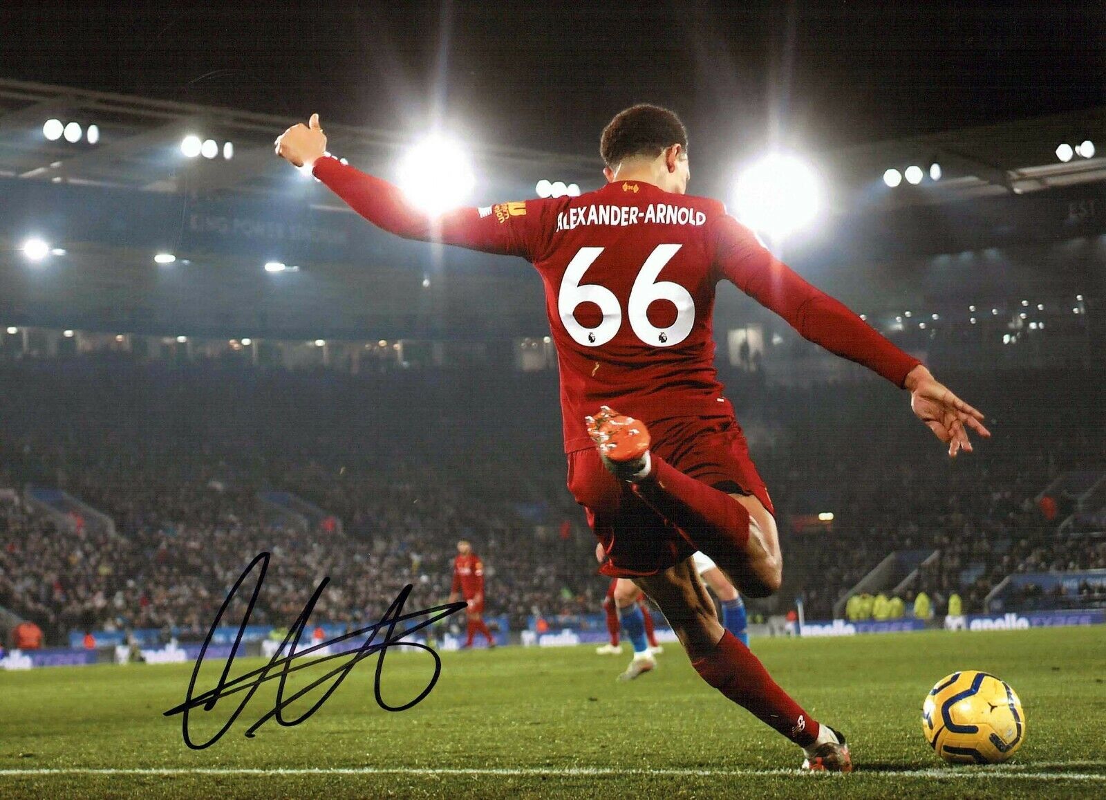 Trent ALEXANDER-ARNOLD Signed Liverpool Premier League Action Photo Poster painting AFTAL RD COA