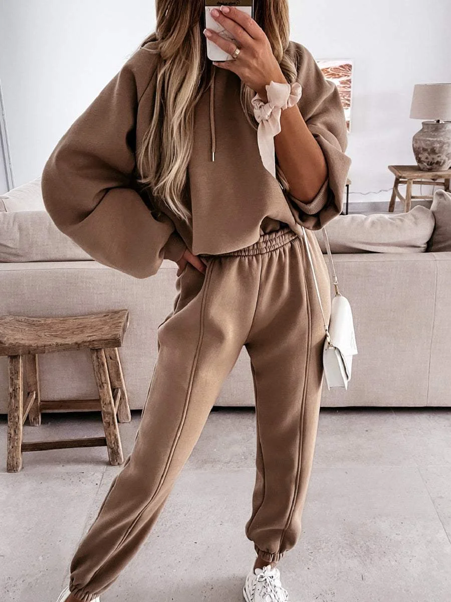 Sports and Leisure Hooded Sweater Suit