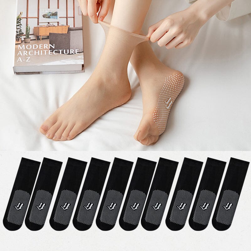 $9.99 (5 pairs) Invisible non-slip crystal stockings