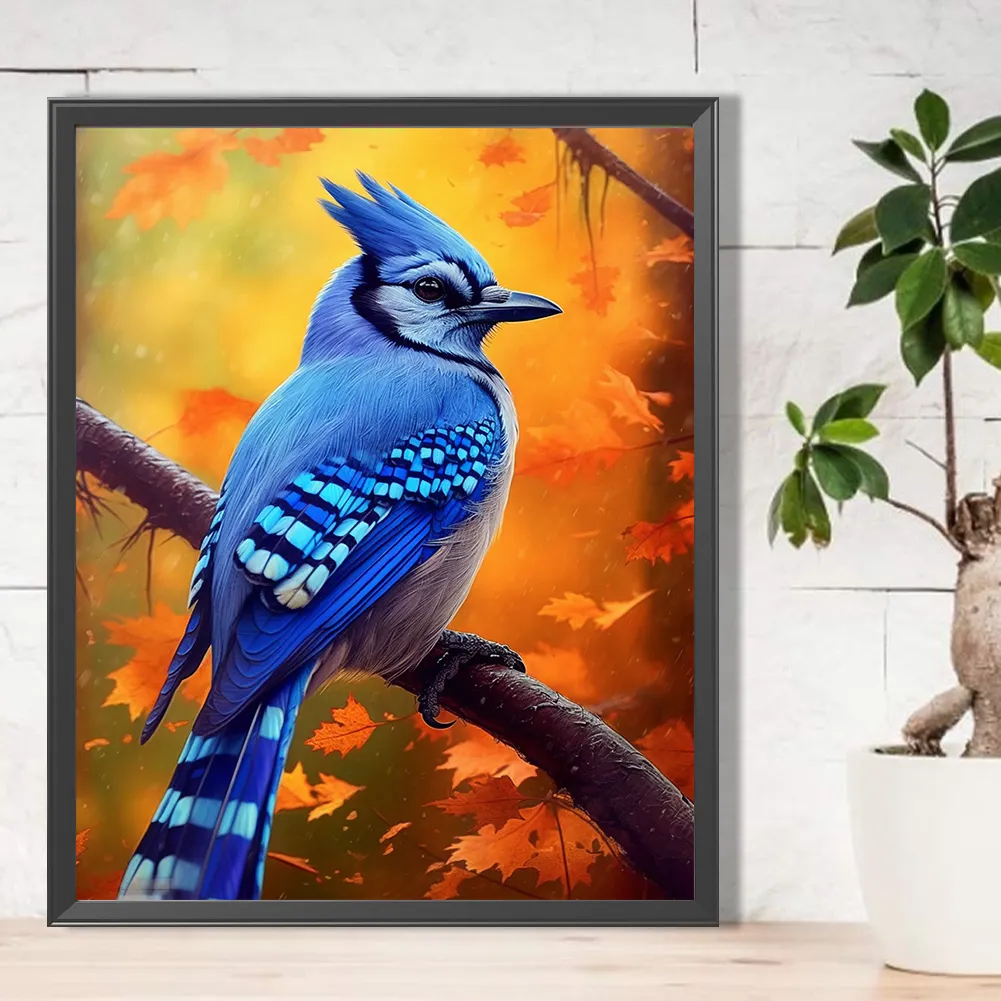 Full Round Diamond Painting 40*50cm - Bluebird