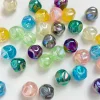 100PCS Colorful Shimmer Acrylic Beads for DIY Bracelet Key Chain