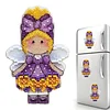 Aster DIY Cross Stitch Kit 14CT Thread Art Needlework Fridge Magnets 7x11cm tapestrymarket