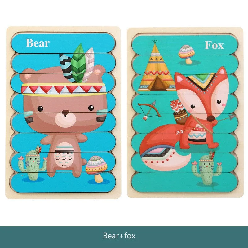 Montessori Double-Sided Puzzles