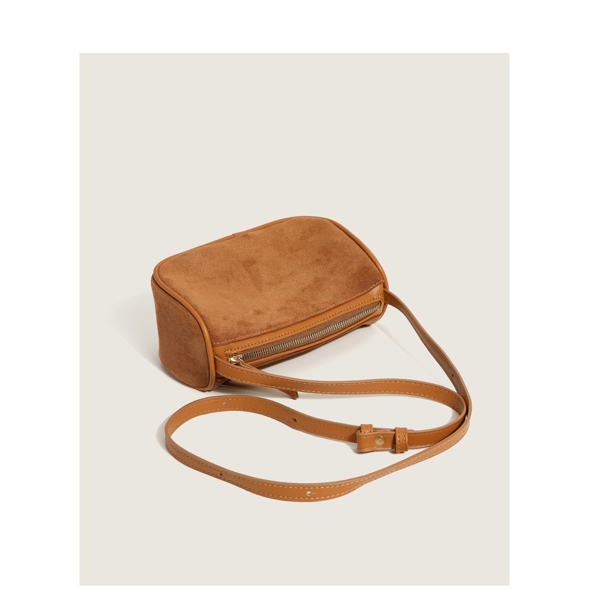 French Niche Premium Retro Matte Suede Baguette Bag Fashion Joker Women's Shoulder Messenger Bag