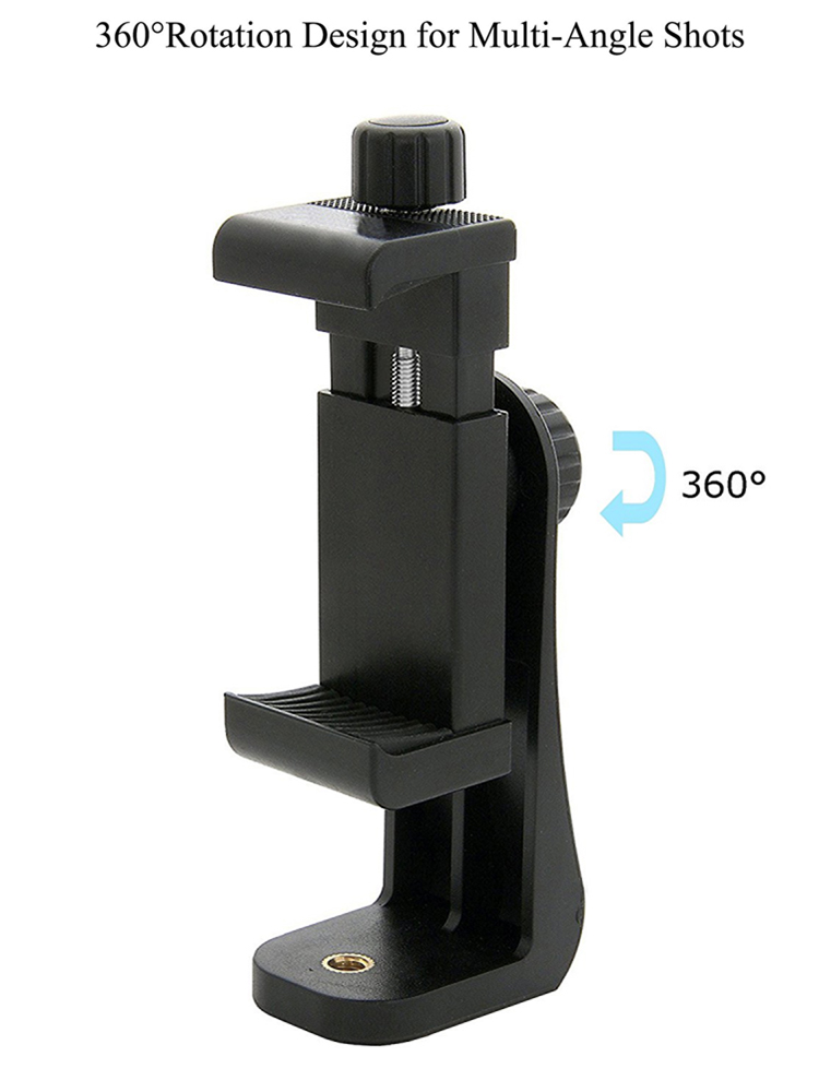 

Tripod Mount Phone Clip Vertical Bracket 360 Degree Rotating Tripod Adapter, 501 Original
