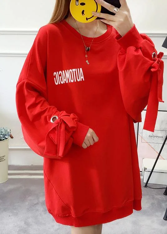 Spring Letter Top Wardrobes Red Dress