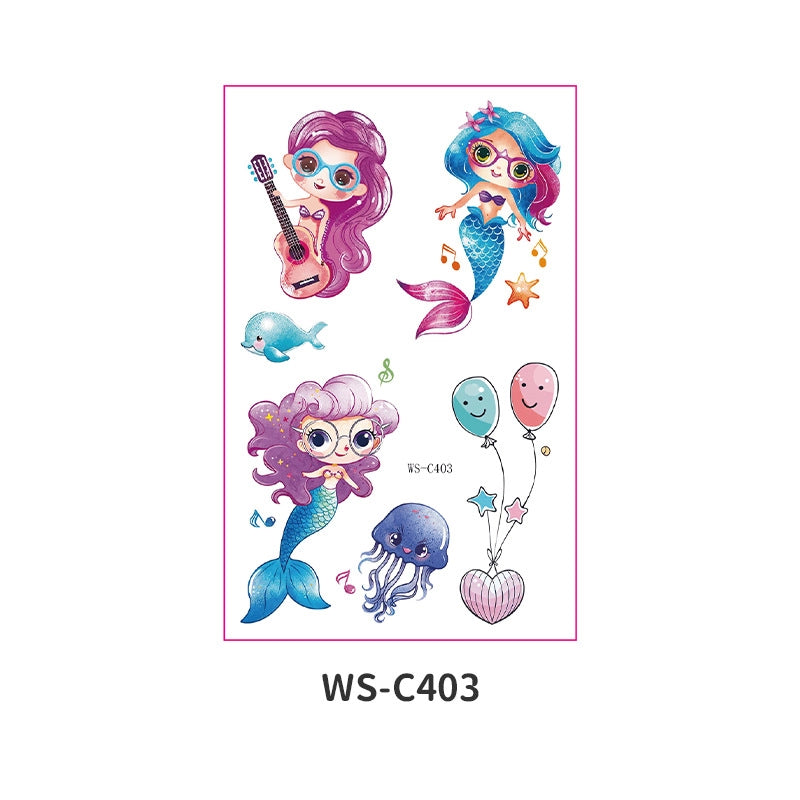 Mermaid Pet Tattoos & Body Art 1 Piece