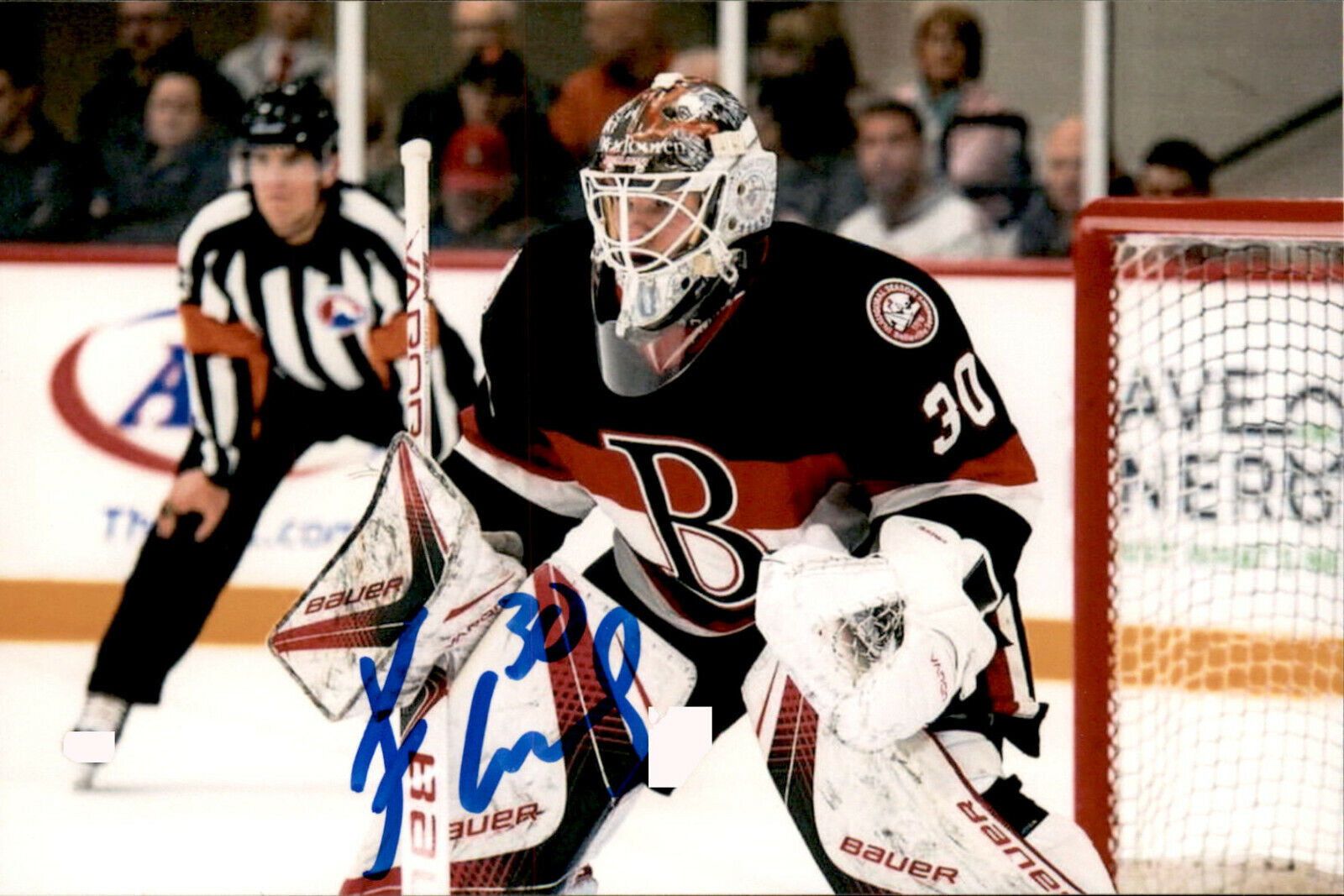 Filip Gustavsson SIGNED auto 4x6 Photo Poster painting OTTAWA SENATORS / BELLEVILLE SENATORS #2