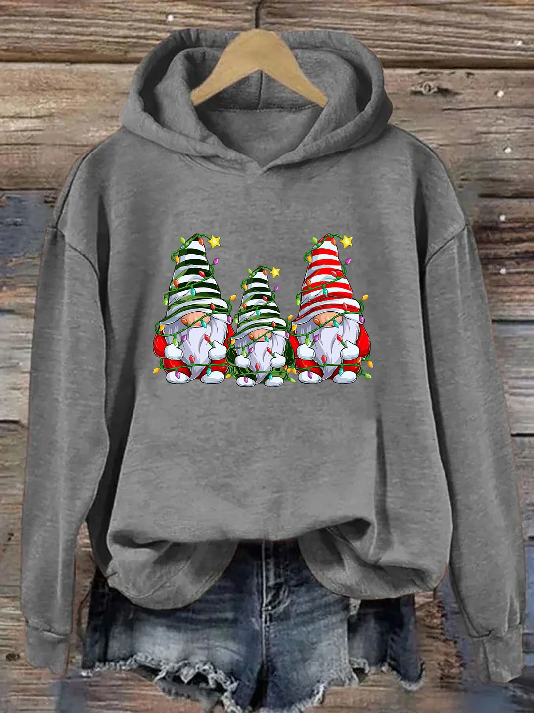 Christmas Cute Gnome Hoodie