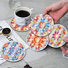 [Upgrade]6pcs/set DIY Diamond Painting Waterproof Case Classic Mandala Coaster Gift Decor Set