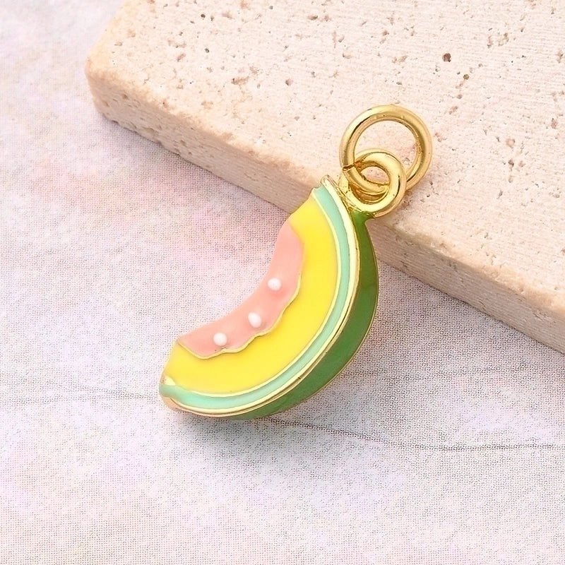 1 Pc/Package 14x7mm 18x7mm 8.5x6mm Hole 3~3.9mm Copper 18K Gold Plated White Gold Plated Fruit Strawberry Mushroom Polished Jewelry Accessories Pendant