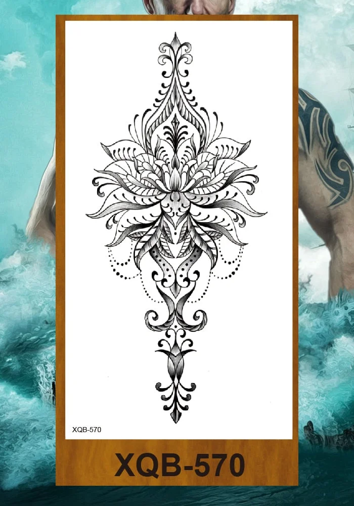 Temporary Tattoos Stickers Woman Arm Neck Chest Fake Tattos Girl Flower Cute Fox Mask Pussy Cat Body Makeup Waterproof Serpenti