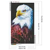 (Big Size)Eagle-Full Round Diamond Painting 45*75CM