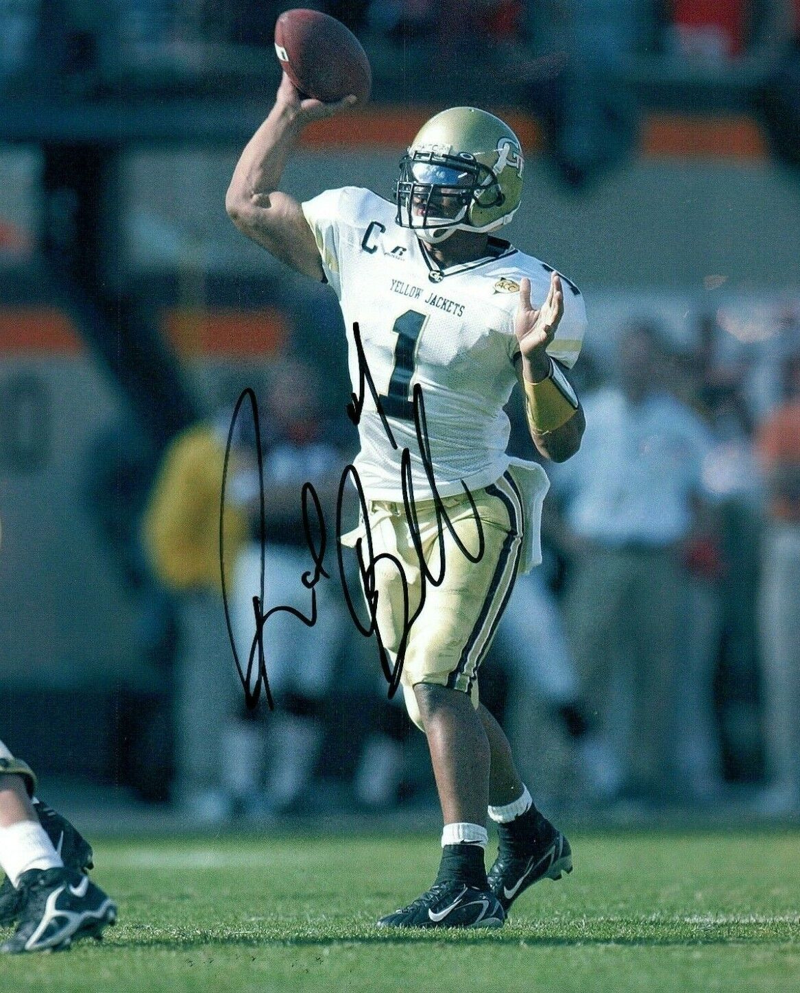 Reggie Ball Georgia Tech Yellow Jackets Signed 8x10 Autographed Photo Poster painting COA