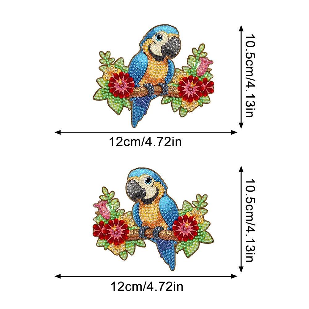 2Pcs Bird On A Branch Diamond Painting Door Corner Sign Diamond Door Frame Decor