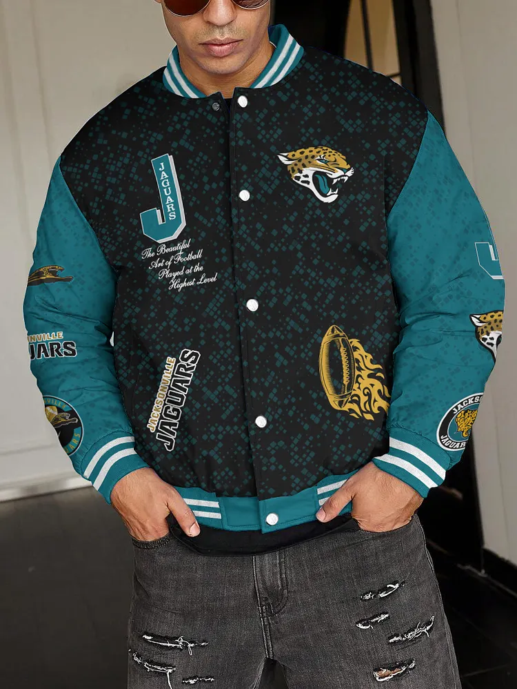 Jacksonville Jaguars National Football League 2024 Make Your Mark Unisex Varsity Jacket