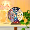 Diamond Painting Wooden Lion Moon Perpetual Calendar