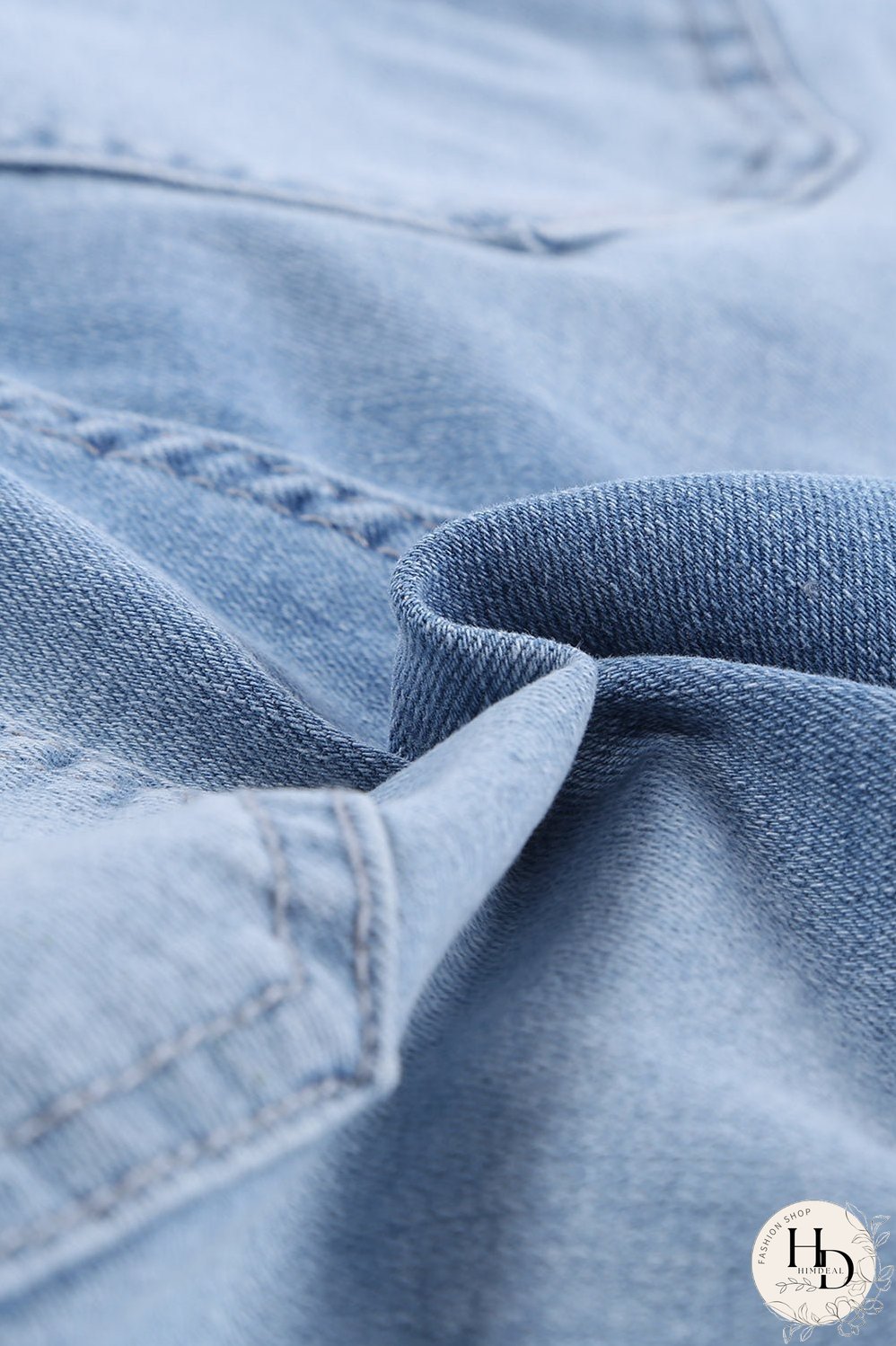 Women's High-Waisted Distressed Denim Shorts