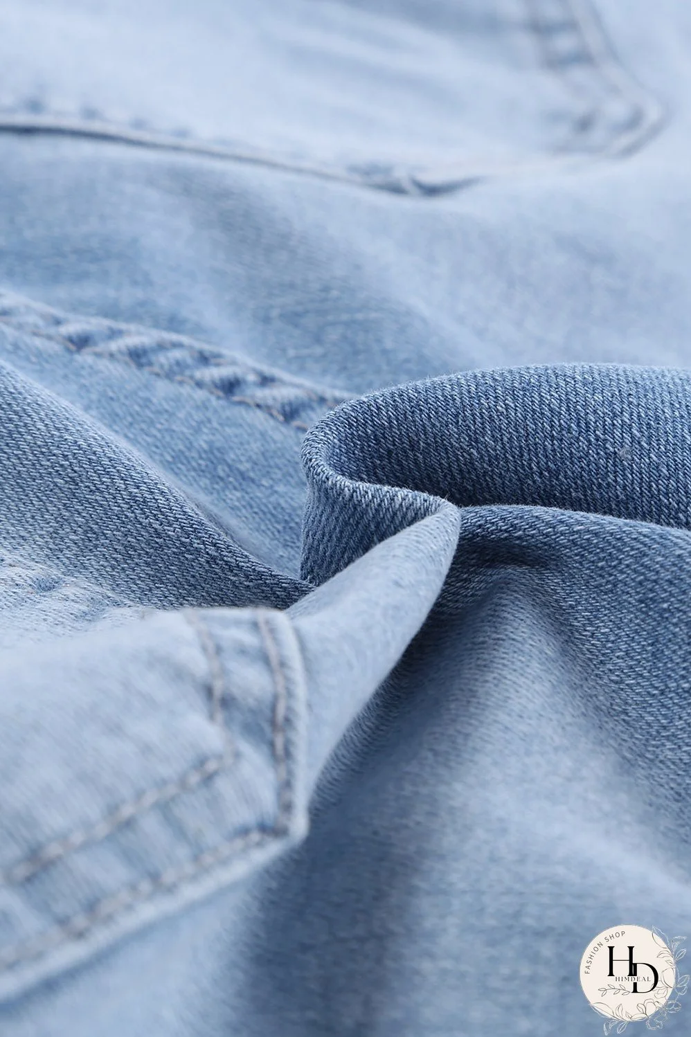 Women's High-Waisted Distressed Denim Shorts