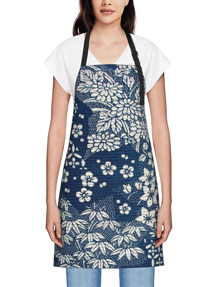 Comstylish Vintage Japanese Art Print Apron