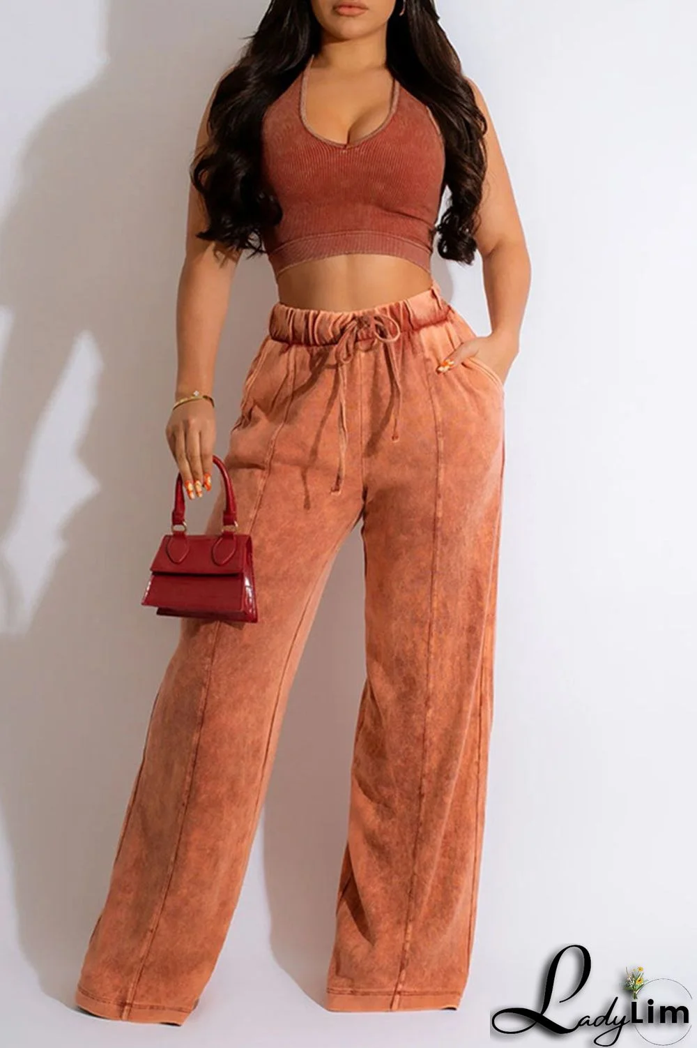 White Casual Solid Patchwork O Neck Sleeveless Two Pieces