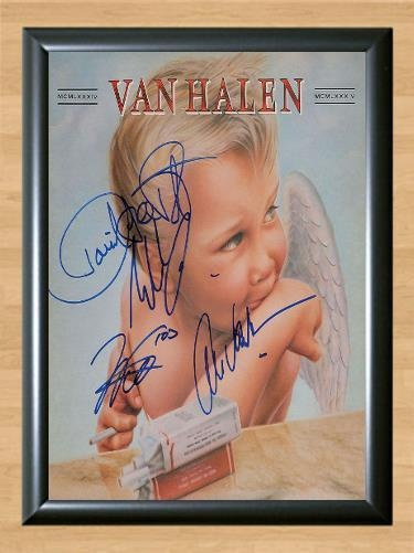 Van Halen Eddie Michael Anthony Signed Autographed Photo Poster painting Poster Print Memorabilia A4 Size