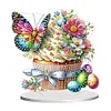 (US Only)2D Flat Easter Cake DIY Table Diamond Painting Ornament Kit (Cake Butterfly)