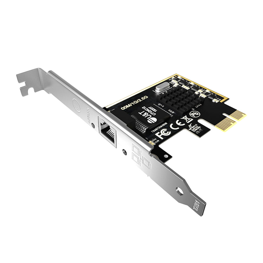 

2.5Gbps Gigabit PCI-E Wired Network Card Ethernet PCI Express RJ-45 Adapter, 501 Original