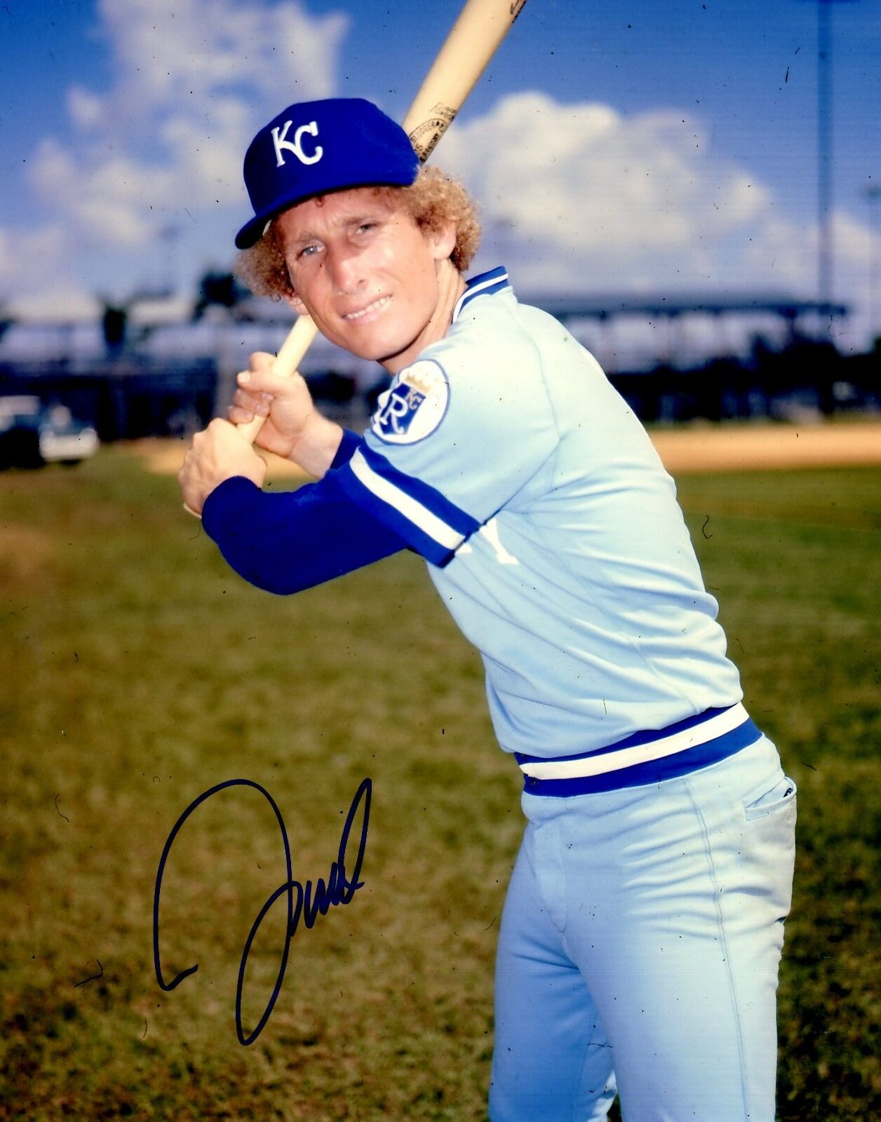 Signed 8x10 JIM WOHLFORD Kansas City Royals Photo Poster painting - COA