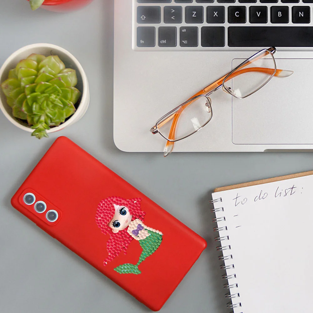 1Set 5D Diamond Painting Stickers Kit DIY Cartoon Cup Phone Decor Gift