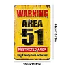 Warning 51 No Trespassing Military - Vintage Metal Signs - 20*30cm/30*40cm - Warning