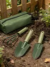 4pcs Hand Rake Garden Tool with Non Slip Handle Multifunctional Garden Cleaning Shovel Ideal for Digging Weeding Planting