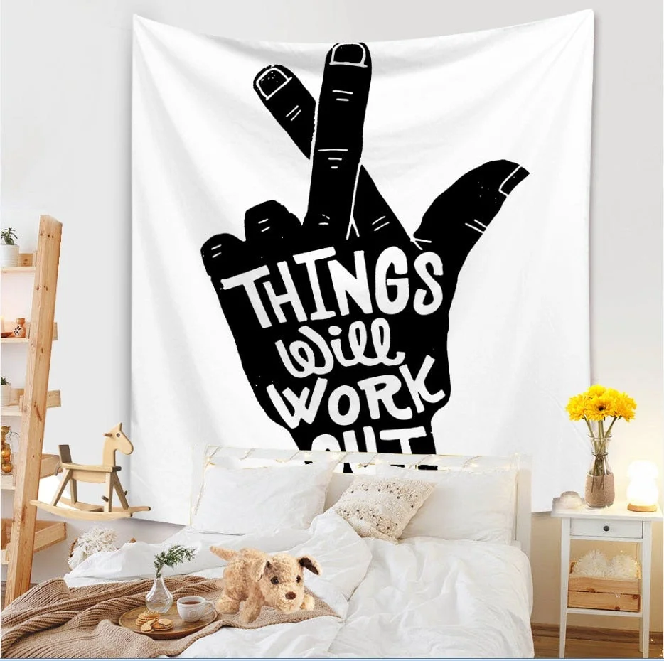 Abstract Painting Wall Hanging Tapestry Blanket Decoration Living Room Art Tapestry Carpet Boho Throw Towel Wall Hanging Macrame