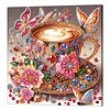 (Pre-Framed)Coffee-Special Shape Diamond Painting Kit(25x25cm)