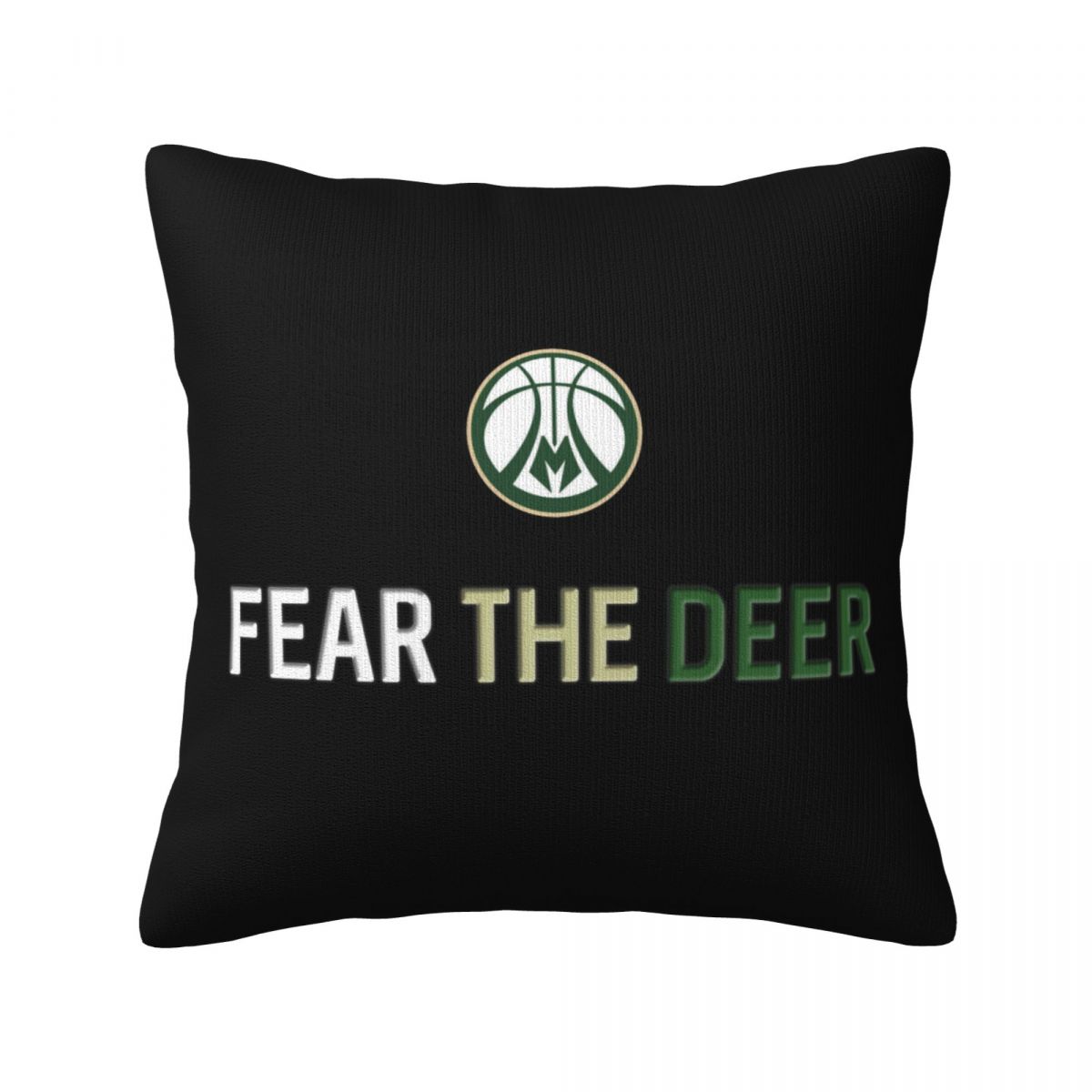 Milwaukee Bucks Minimalist Logo Decorative Square Throw Pillow Covers