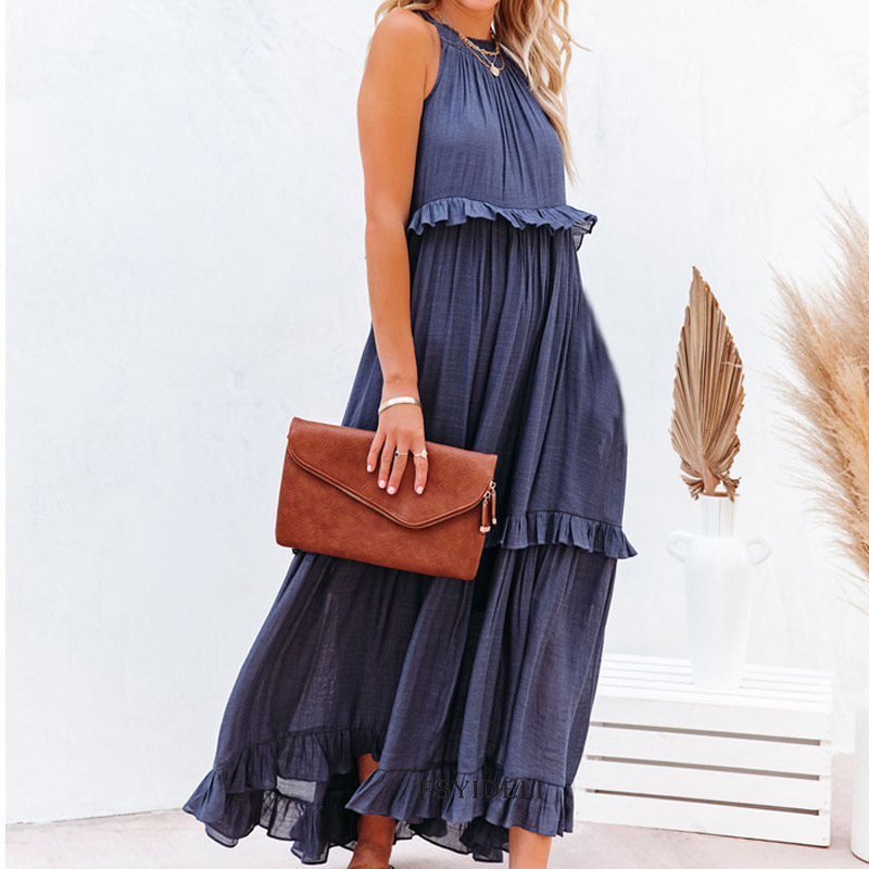 Resort Ruffle Maxi Dress