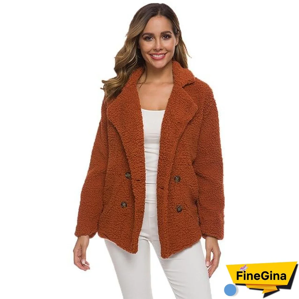 Women jacket Fur Coat Winter Fleece Jacket Women Coat Female Jacket Plus Size Hooded Teddy Coat